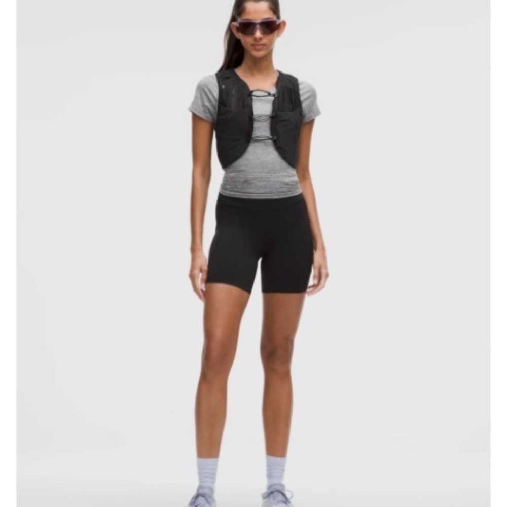 lululemon athletica Black High-Rise Athletic Bike Shorts